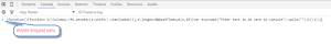 Chrome console